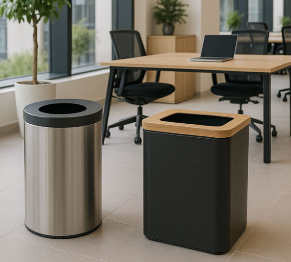poubelles design pour une entreprise